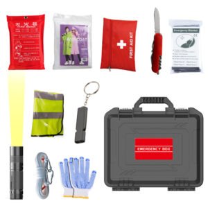 Customized fire emergency self-rescue kit outdoor multi-function camping escape disaster prevention and preparedness first aid kit