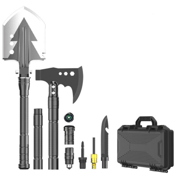Long-distance engineer shovel multi-function outdoor folding shovel military shovel camping shovel supplies survival equipment self-defense - 图片 2